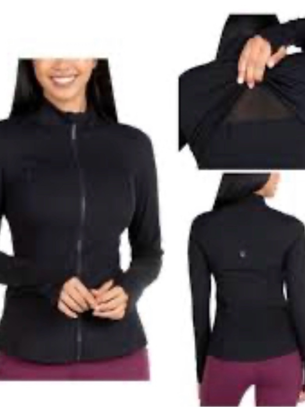 Spyder Active Women’s Full-Zip 4 Way Stretch Zip Pockets Yoga Jacket Black S